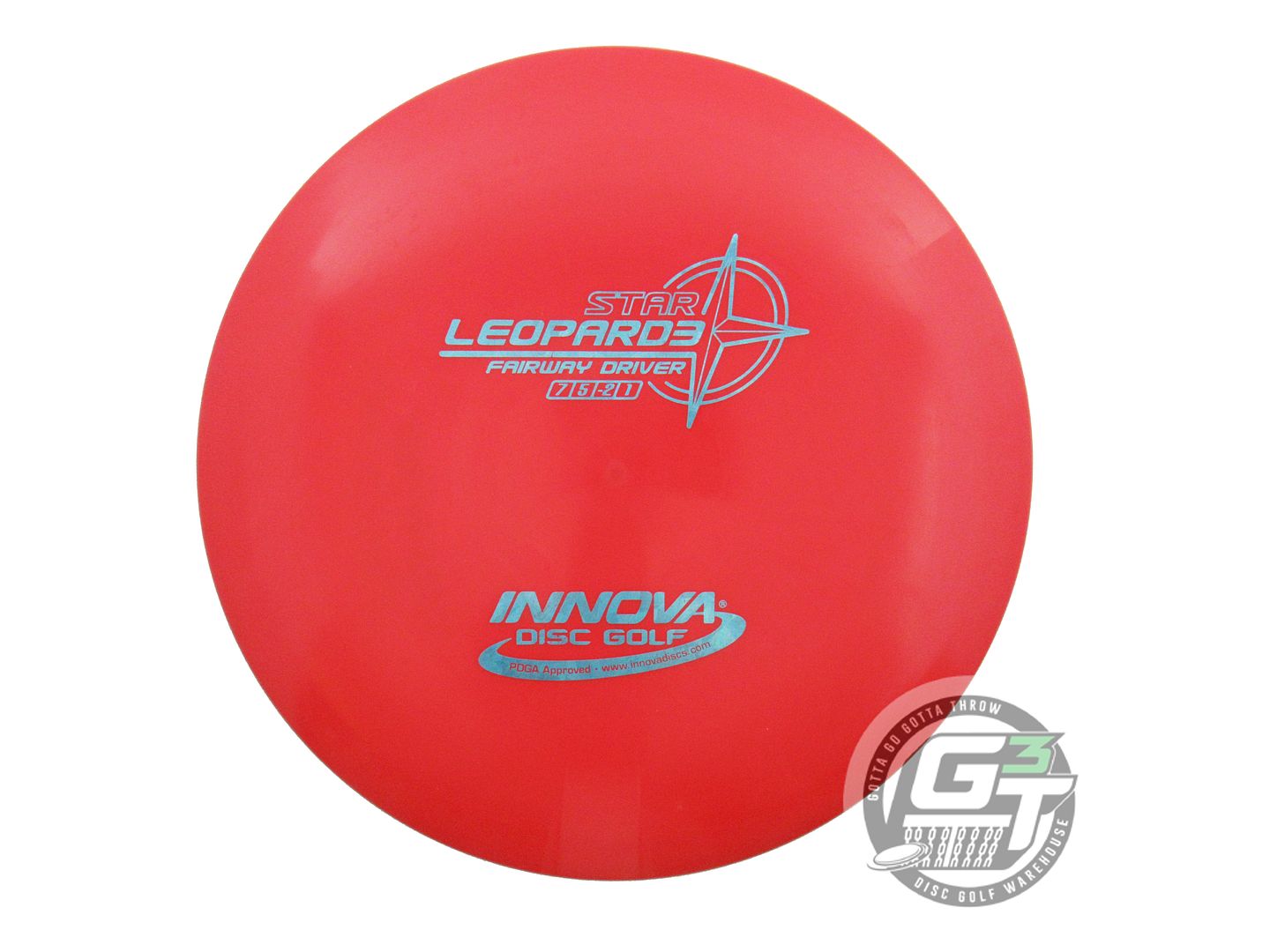 USED Innova Star Leopard3 172g Red Teal Shatter Foil Fairway Driver Golf Disc