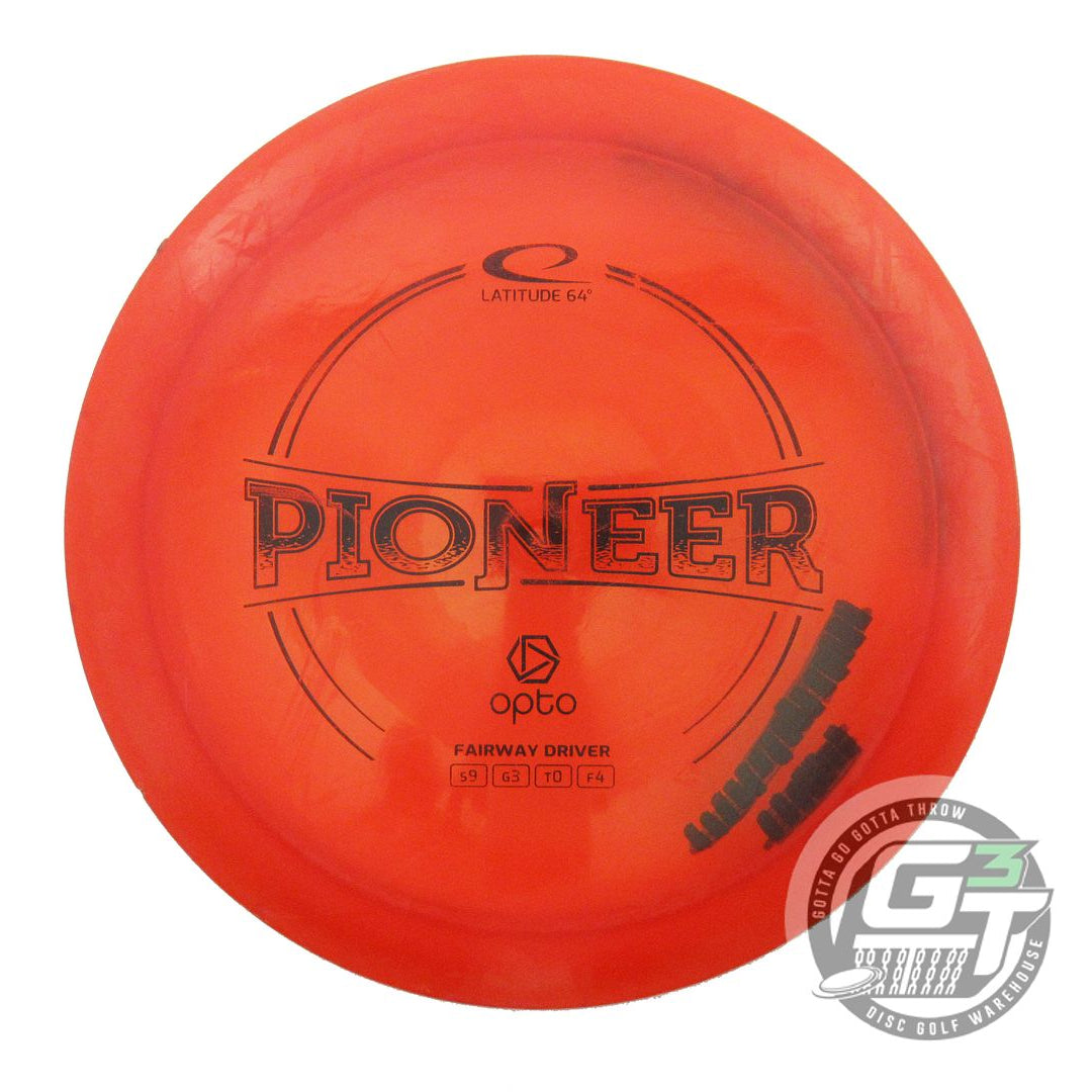 USED Latitude 64 Opto Pioneer 171g Red Black Stamp Fairway Driver Golf Disc