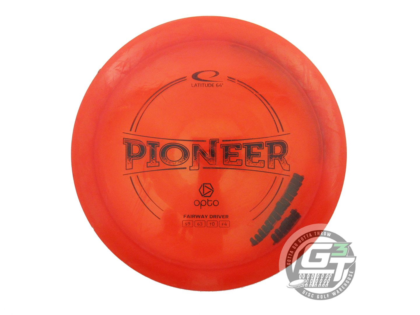 USED Latitude 64 Opto Pioneer 171g Red Black Stamp Fairway Driver Golf Disc