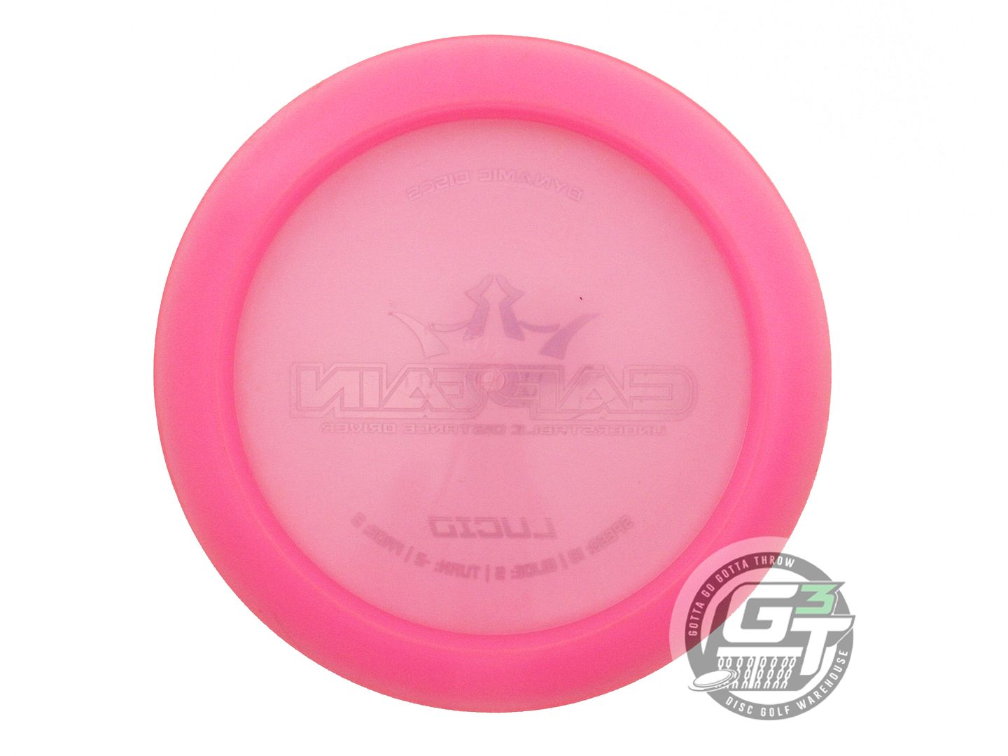 USED Dynamic Discs Lucid Captain 171g Pink Purple Foil Distance Driver Golf Disc