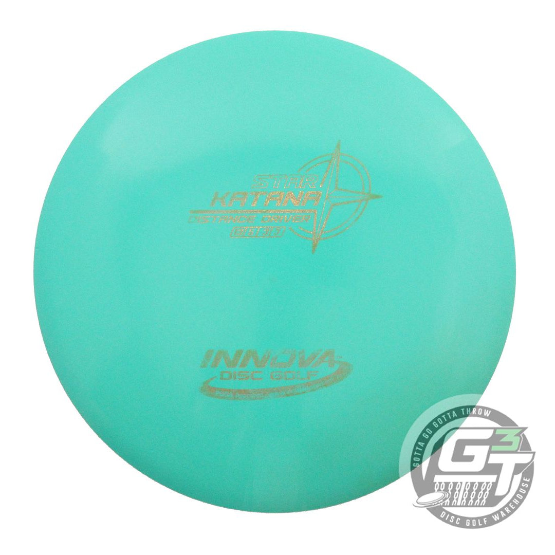 USED Innova Star Katana 174g Seafoam Gold Glitter Foil Distance Driver Golf Disc