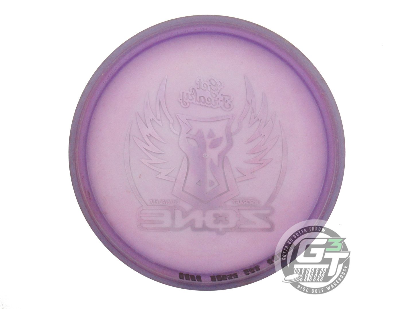 USED Discraft FREAKY Cryztal FLX Zone 176g Purple Zebra Foil Putter Golf Disc