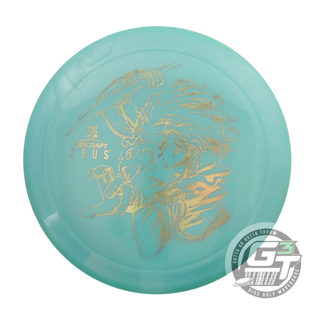 USED Discraft Big Z Zeus 174g Seafoam Gold Foil Distance Driver Golf Disc