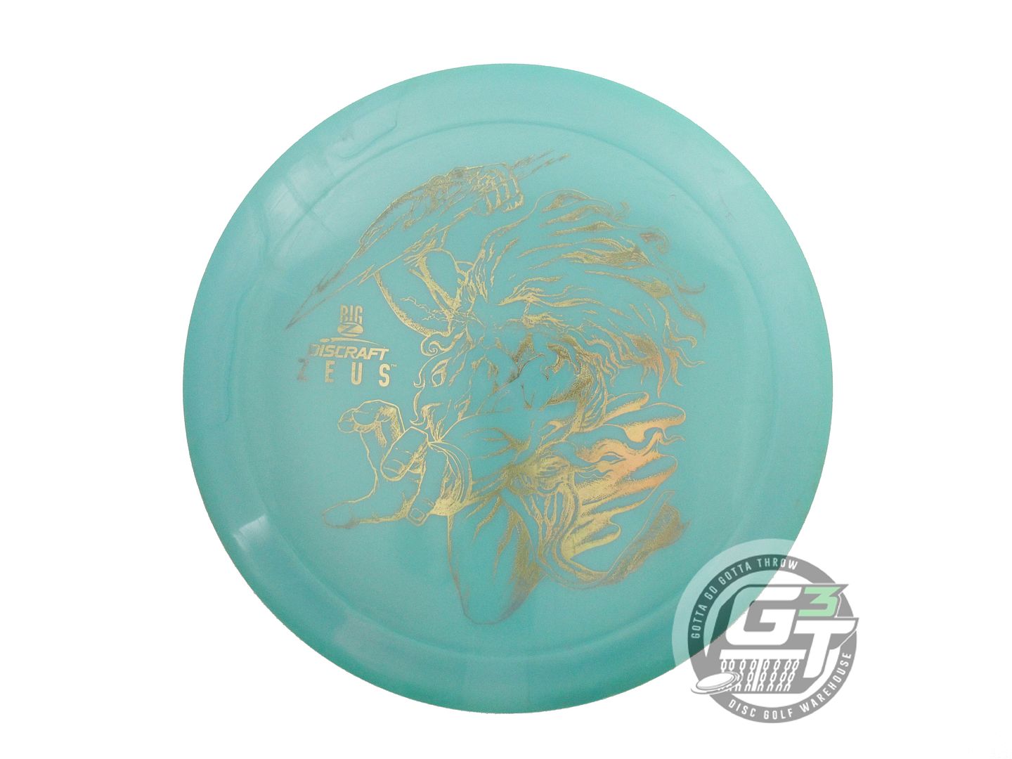 USED Discraft Big Z Zeus 174g Seafoam Gold Foil Distance Driver Golf Disc