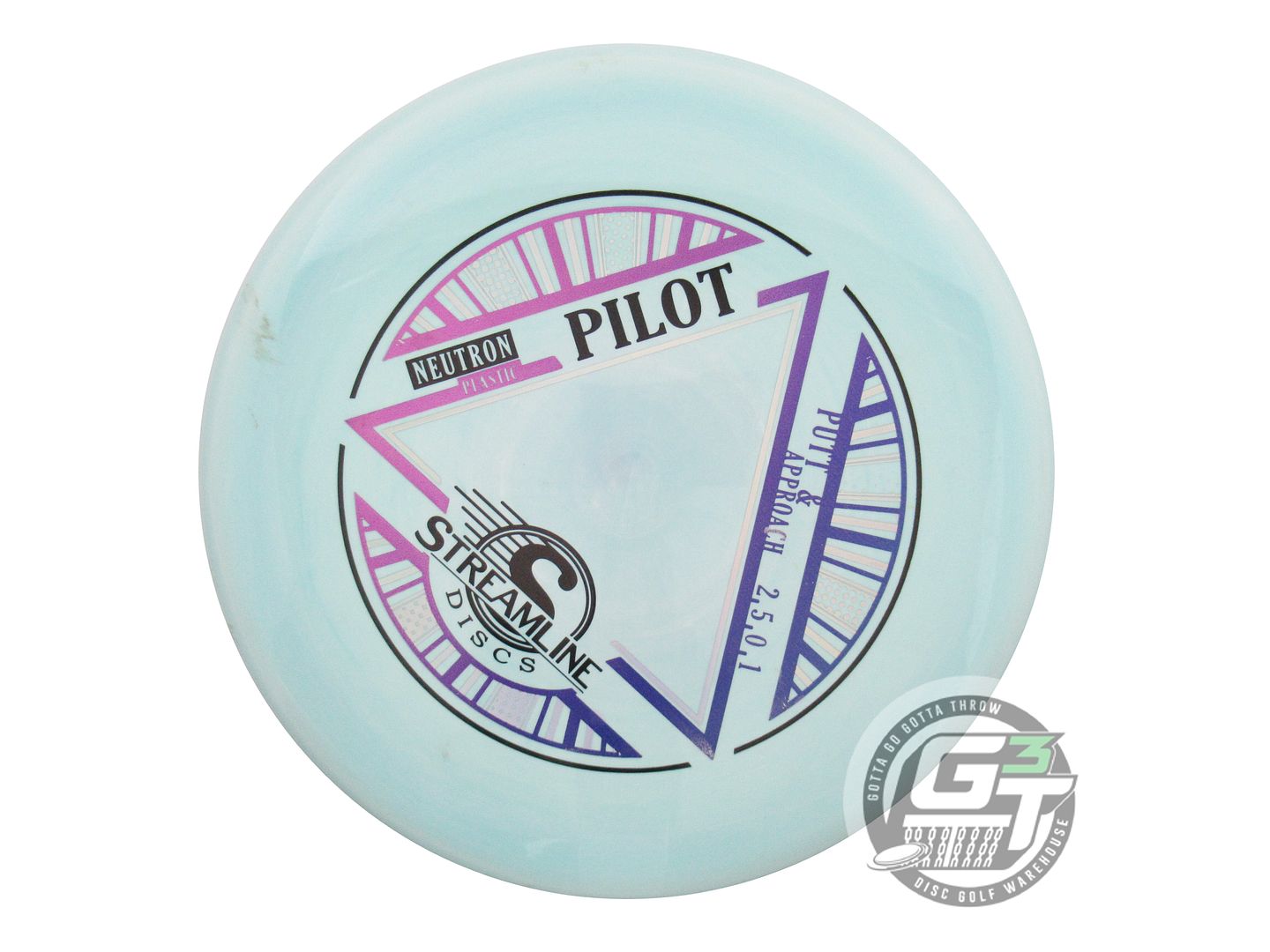USED Streamline Discs Neutron Pilot 174g Sky Blue Putter Golf Disc