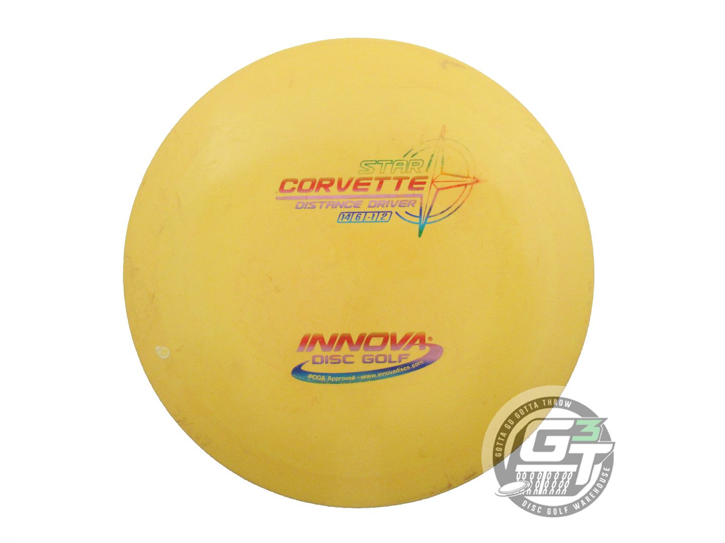 USED Innova Star Corvette 171g Marigold Rainbow Foil Distance Driver Golf Disc