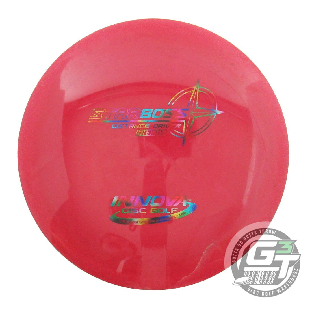 USED Innova Star Boss 172g Red Jellybean Foil Distance Driver Golf Disc