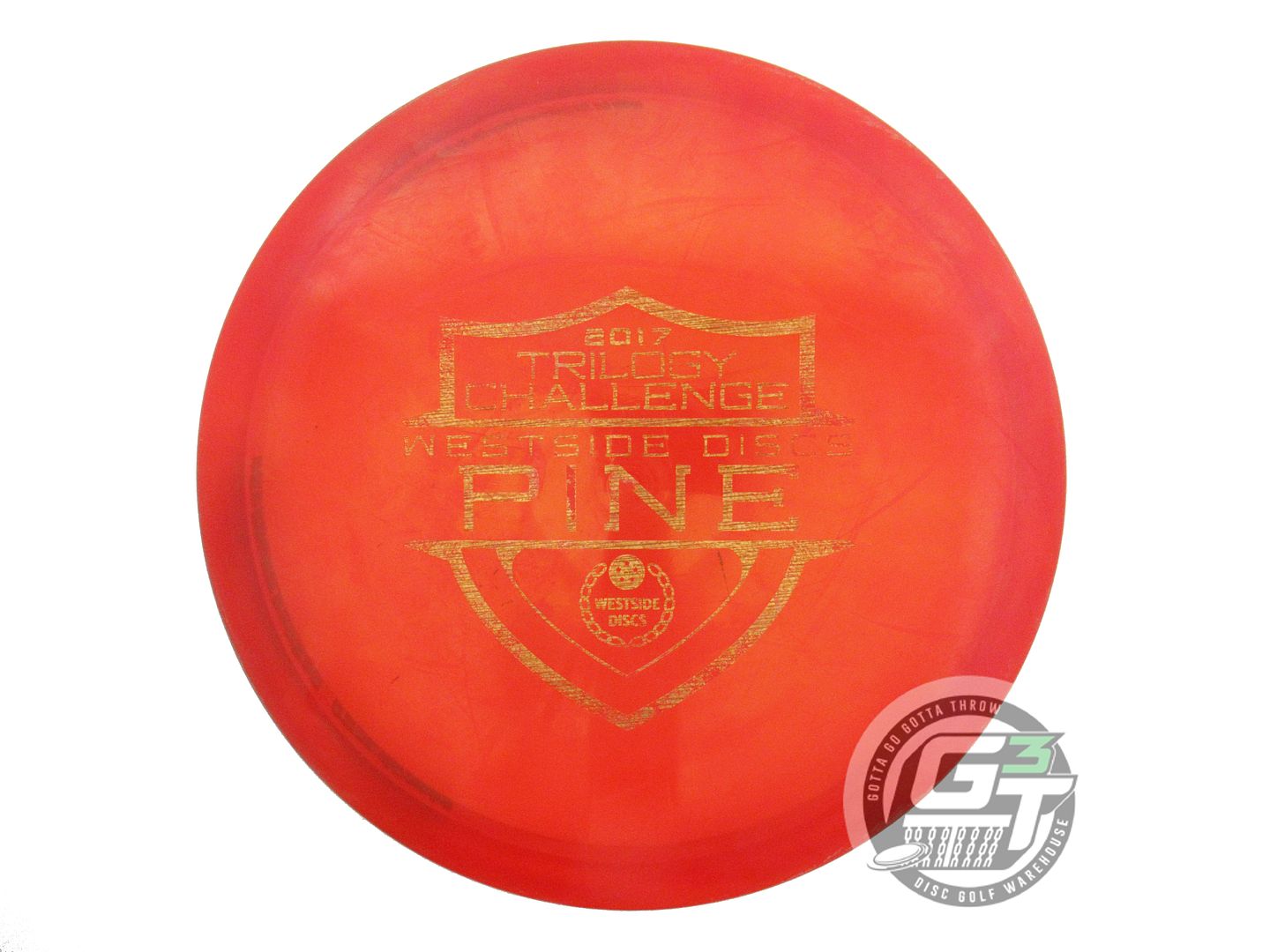 USED Westside Discs VIP Pine 177g Red Gold Patina Foil Midrange Golf Disc