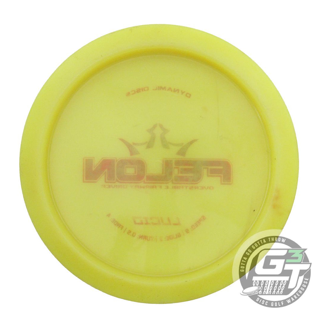 USED Dynamic Discs Lucid Felon 175g Yellow Magenta Foil Fairway Driver Golf Disc