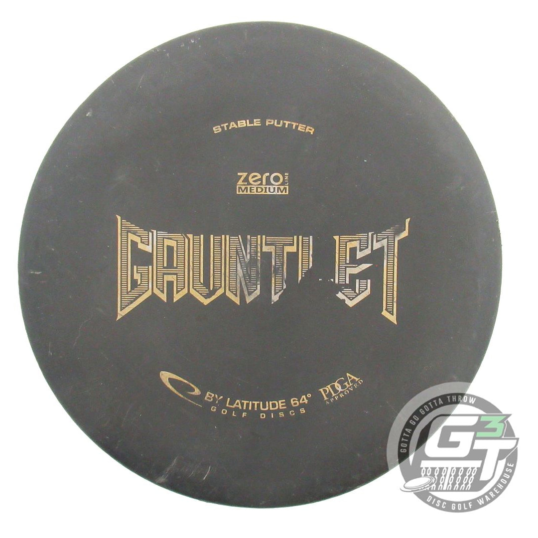 USED Latitude 64 Zero Medium Gauntlet 175g Black Gold Stamp Putter Golf Disc