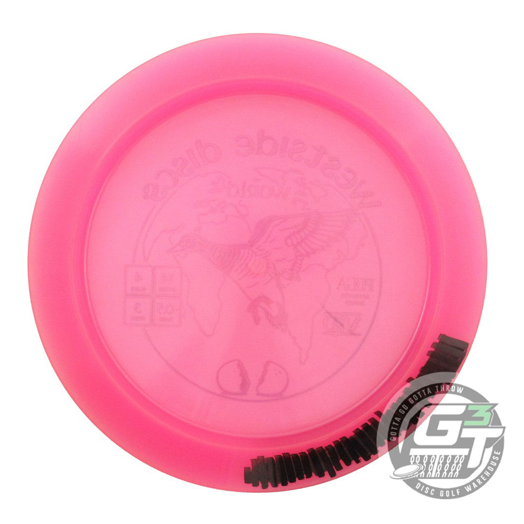 USED Westside Discs VIP World 176g Pink Blue Foil Distance Driver Golf Disc
