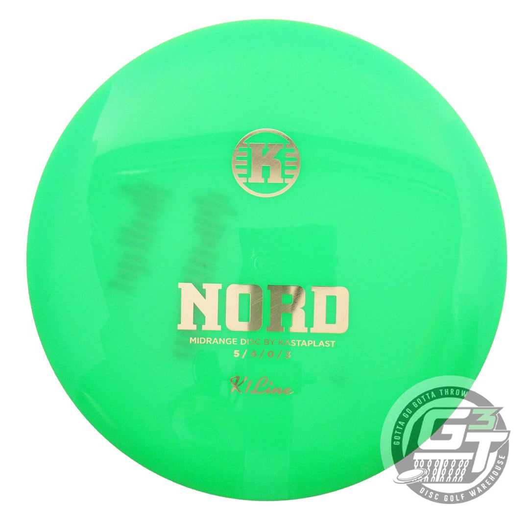 USED Kastaplast K1 Nord 174g Green Gold Foil Midrange Golf Disc