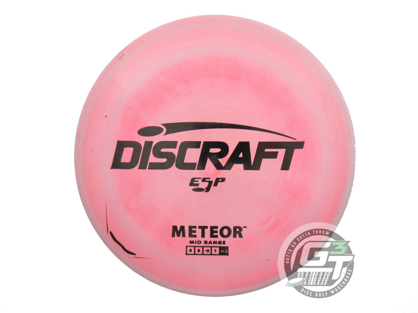 USED Discraft ESP Meteor 176g Pink-Lilac Black Stamp Midrange Golf Disc