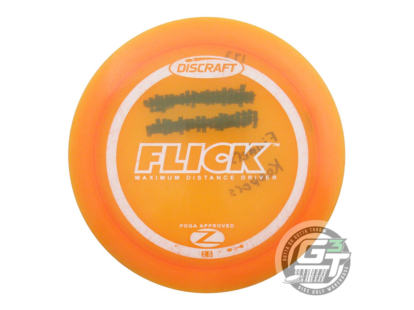 USED Discraft Z Flick 175g Orange White Stamp PFN Distance Driver Golf Disc