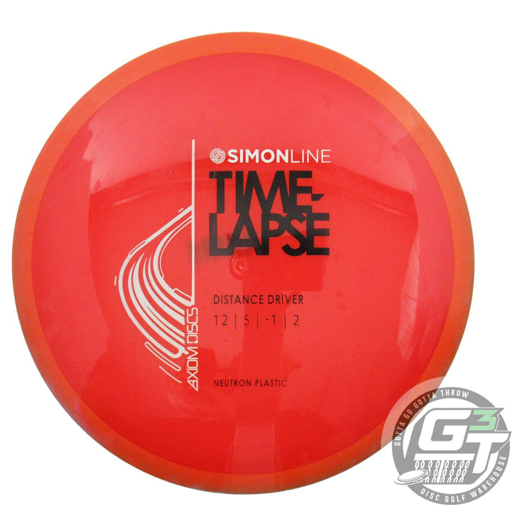 USED Axiom Discs Neutron Time Lapse 173g Red Orange Rim Driver Golf Disc