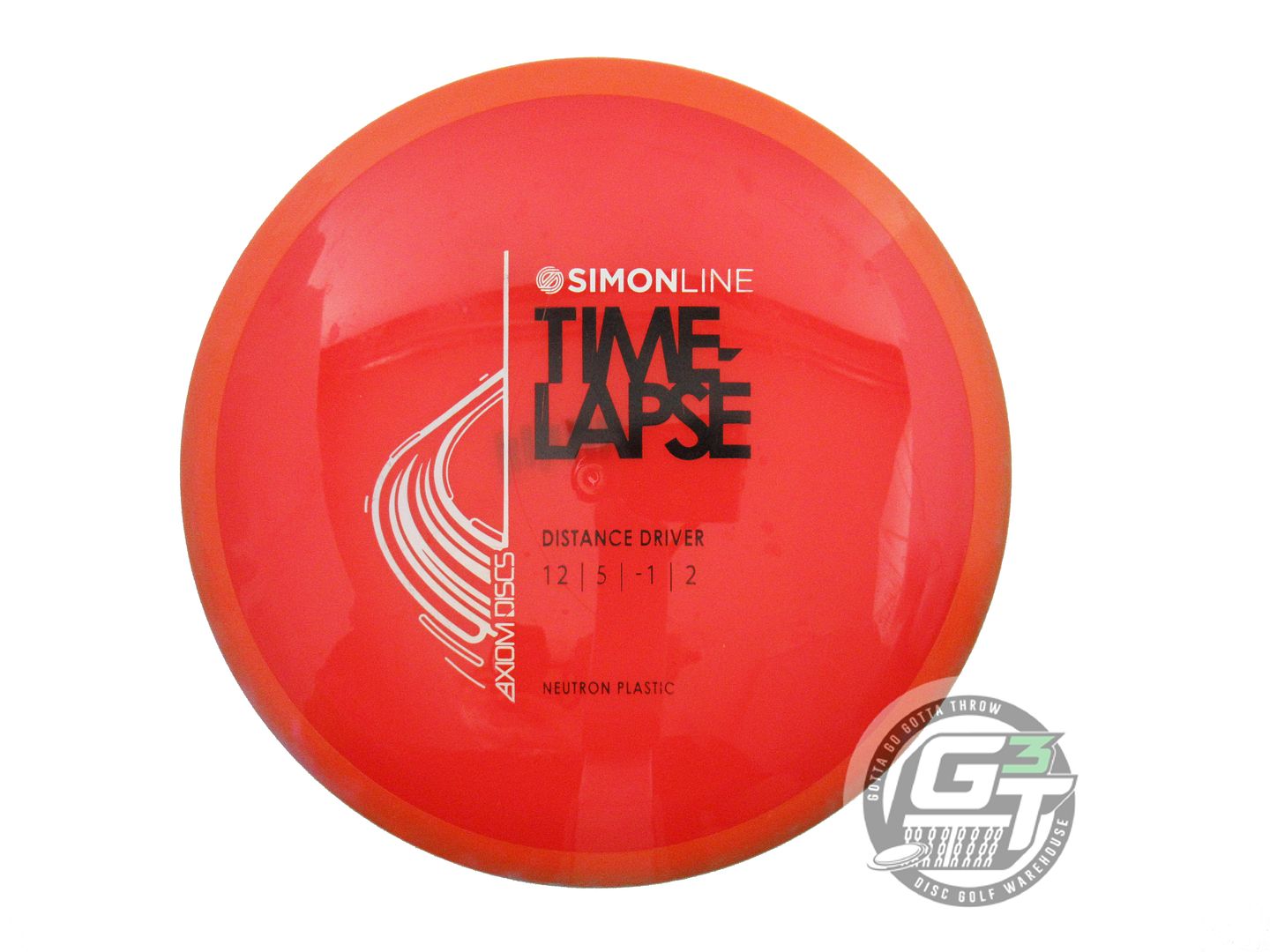 USED Axiom Discs Neutron Time Lapse 173g Red Orange Rim Driver Golf Disc