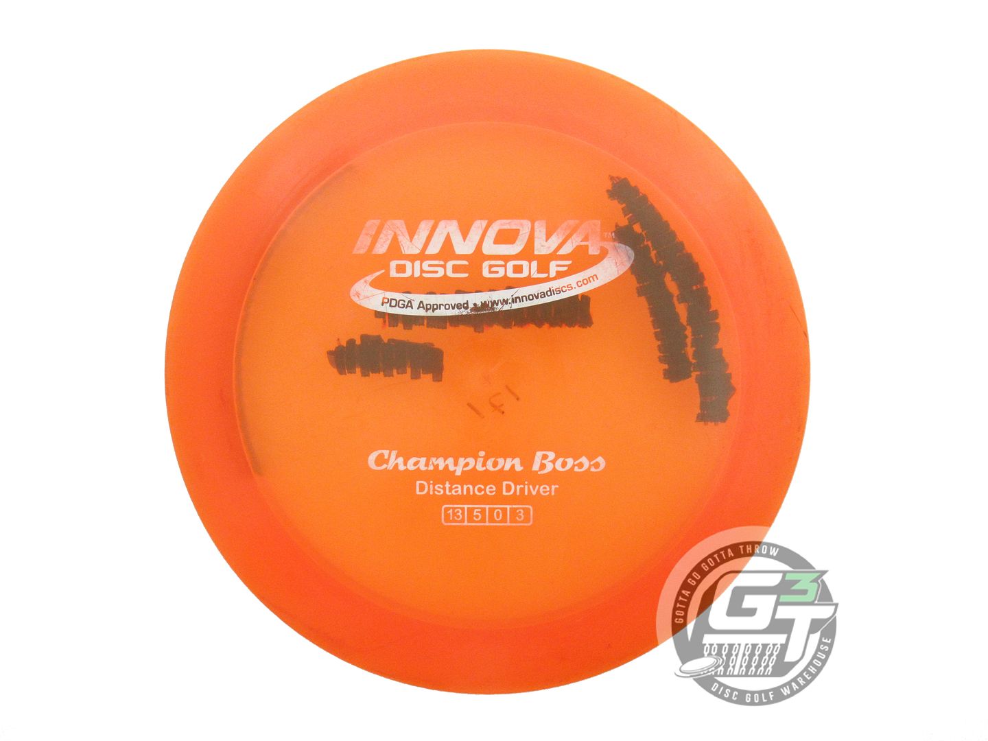 USED Innova Champion Boss 171g Orange White Stamp Distance Driver Golf Disc