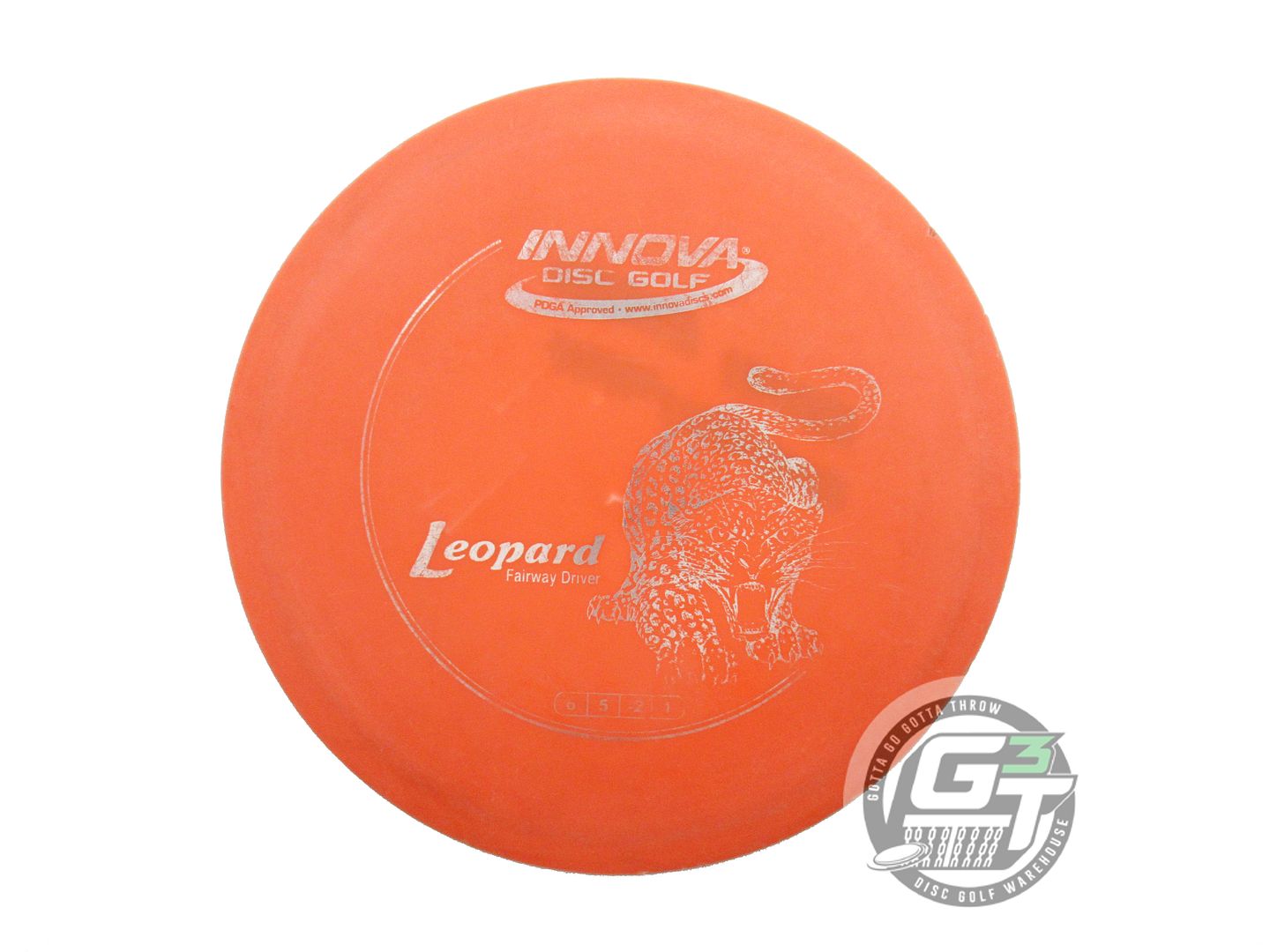 USED Innova DX Leopard 148g Orange Silver Foil Fairway Driver Golf Disc