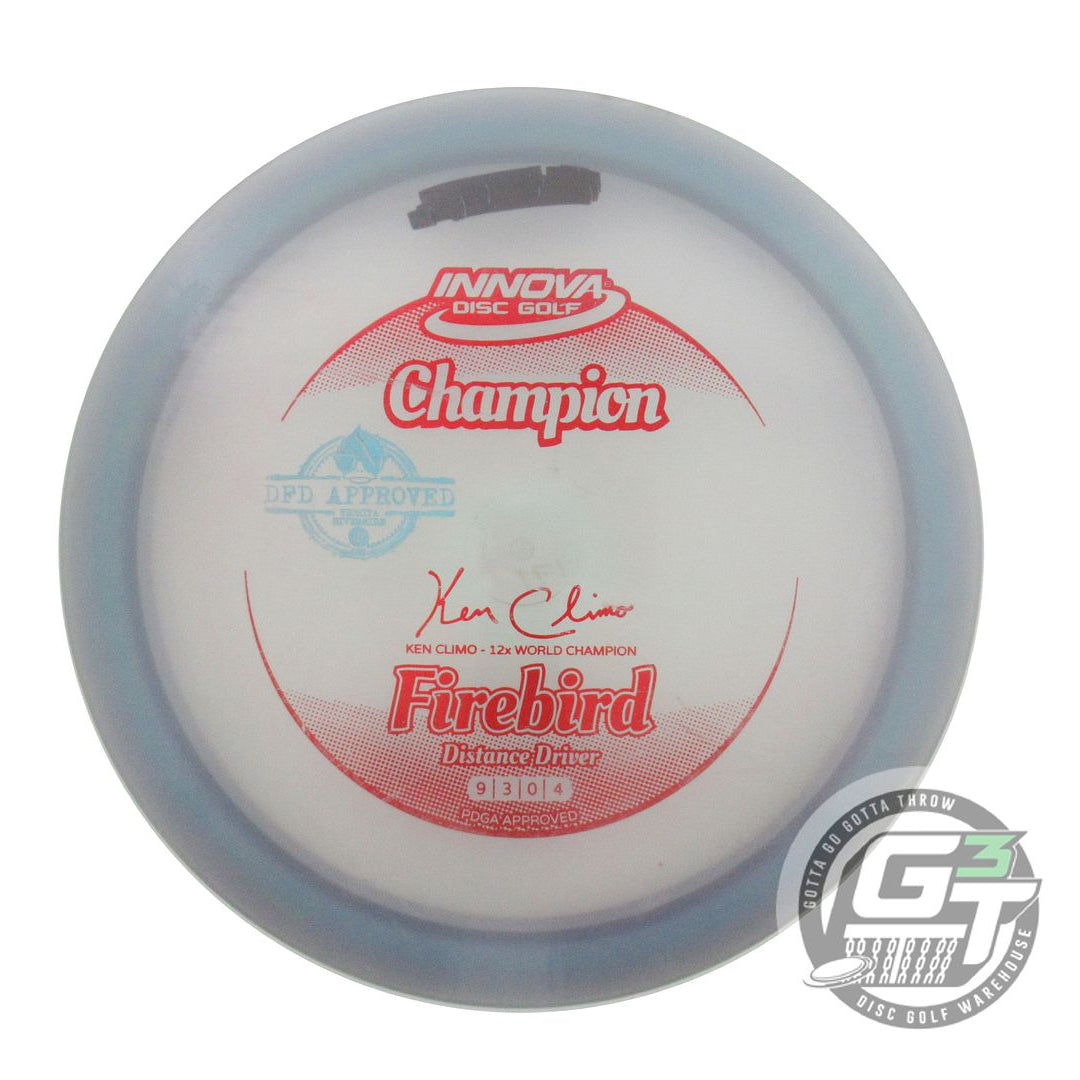 USED Innova Champion Firebird 171g Periwinkle Red Foil Distance Driver Golf Disc