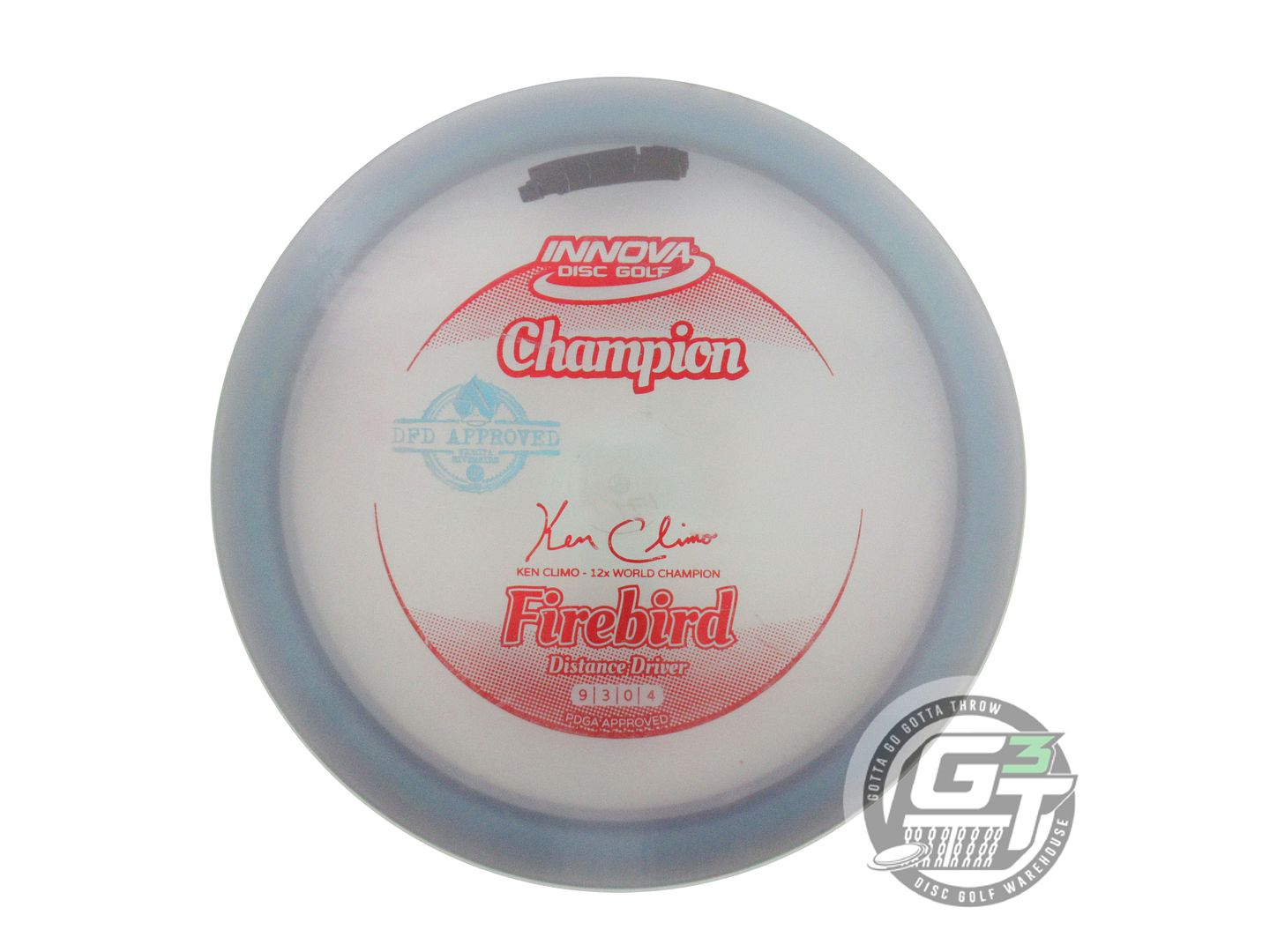 USED Innova Champion Firebird 171g Periwinkle Red Foil Distance Driver Golf Disc