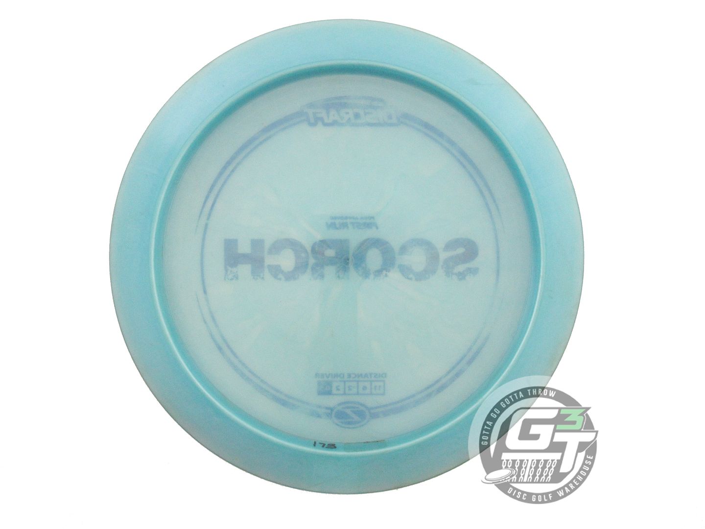 USED Discraft FIRST RUN Z Scorch 173g Sky Blue Blue Stamp Distance Driver Disc