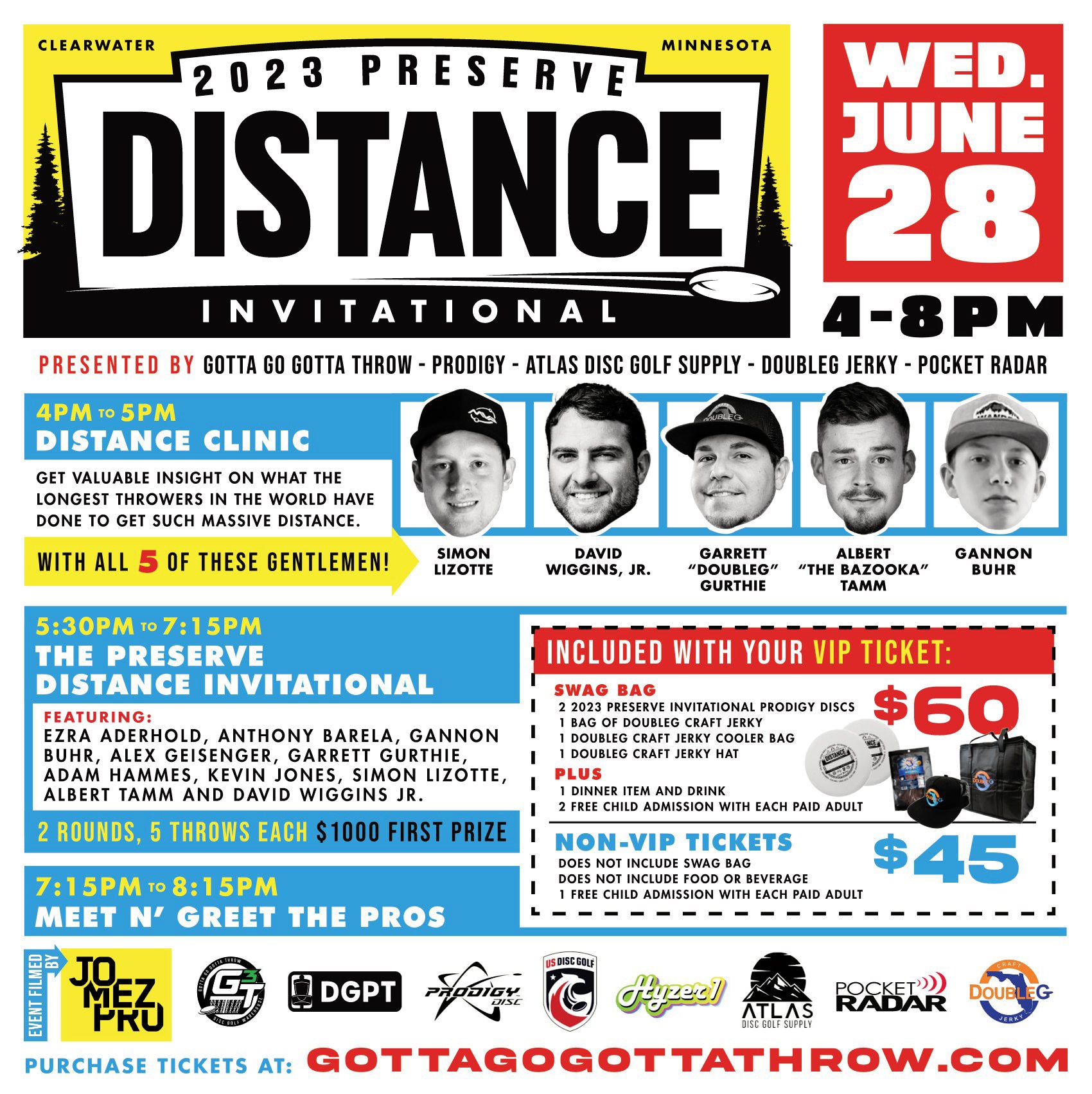 2023 Preserve Distance Invitational Spectator Pass 06/28/23