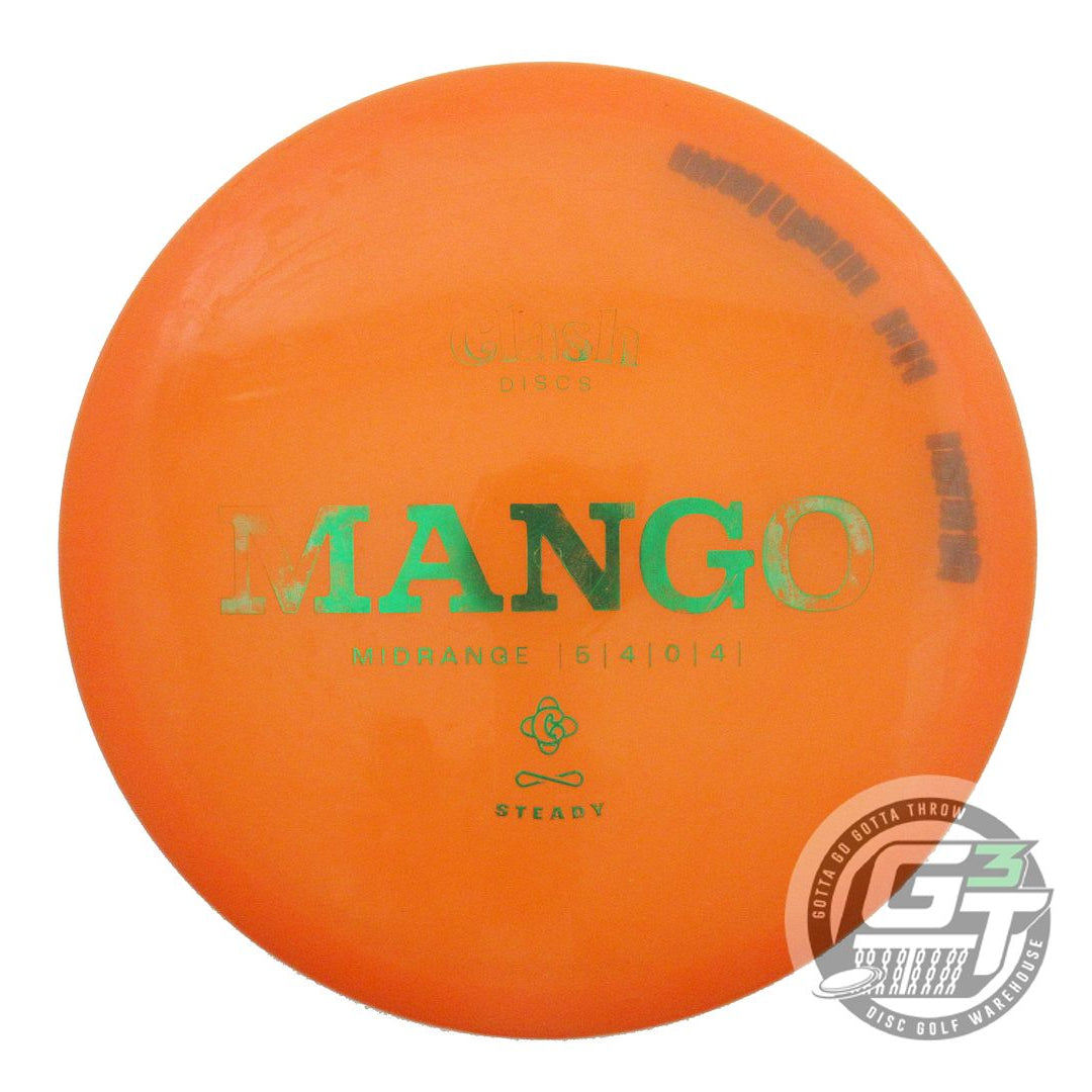 USED Clash Discs Steady Mango 172g Orange Green Foil Midrange Golf Disc
