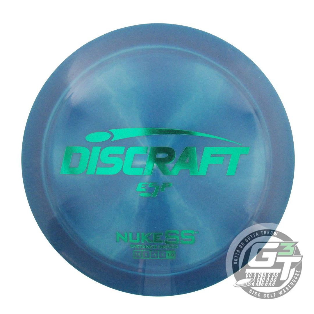 NOS Discraft ESP Nuke SS 176g Blue Green Foil Distance Driver Golf Disc