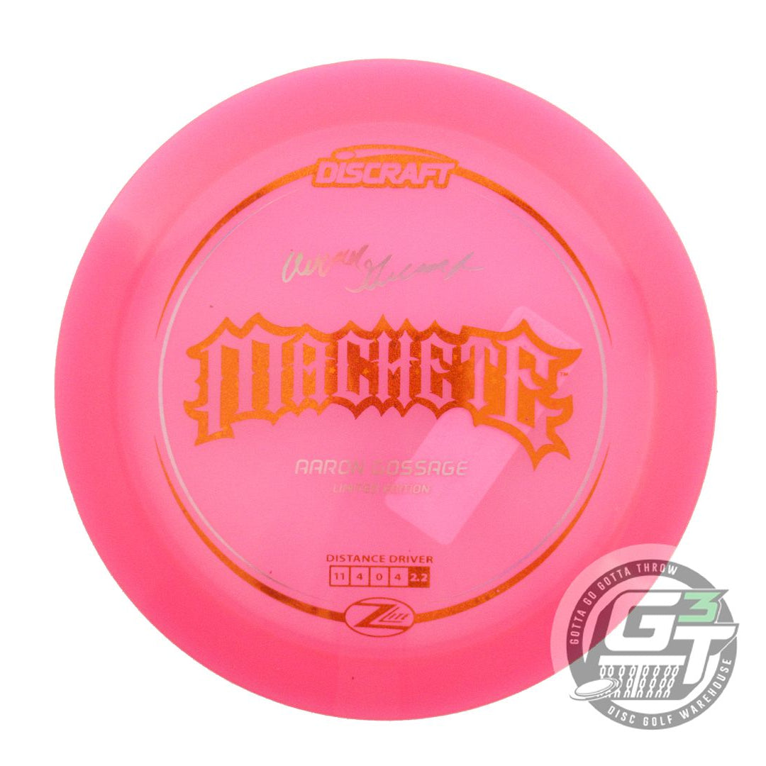 Discraft Limited Edition 2024 Elite Team Aaron Gossage Z Lite Machete Distance Driver Golf Disc (Individually Listed)