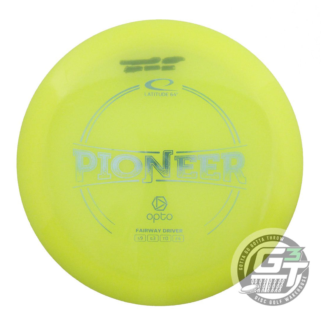 USED Latitude 64 Opto Pioneer 174g Yellow Silver Foil Fairway Driver Golf Disc