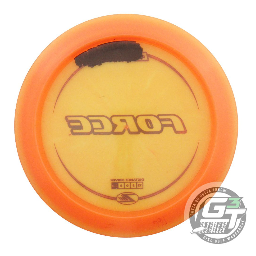 USED Discraft Z Lite Force 168g Orange Purple Stamp Distance Driver Golf Disc