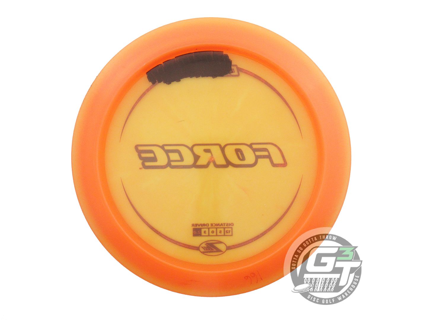 USED Discraft Z Lite Force 168g Orange Purple Stamp Distance Driver Golf Disc