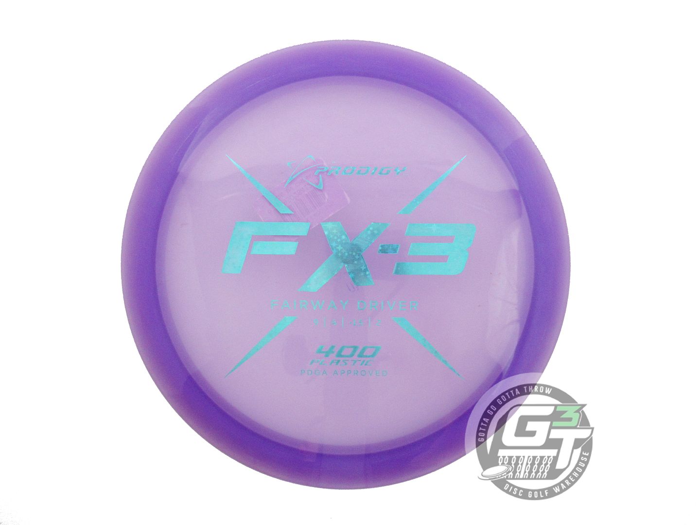 USED Prodigy Discs 400 FX3 173g Purple Teal Star Foil Fairway Driver Golf Disc