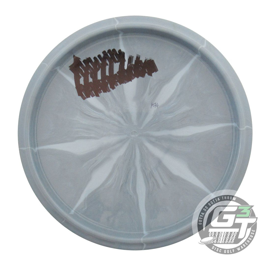 USED Dynamic Discs Fuzion Burst Justice 174g Gray Blue Foil Midrange Golf Disc