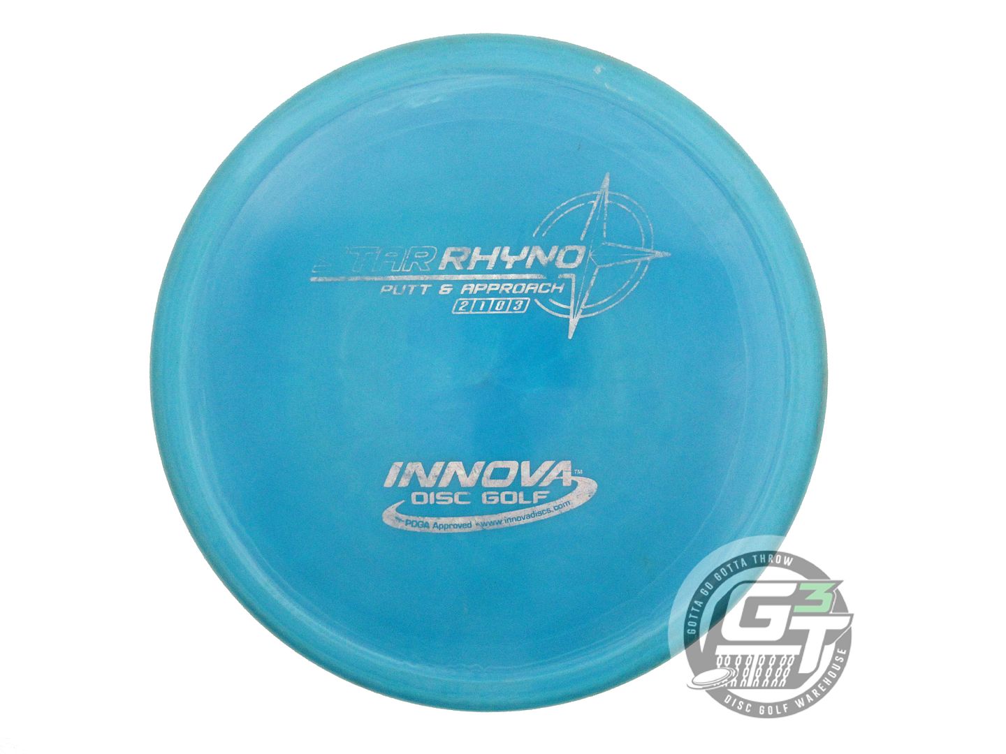 USED Innova Star Rhyno 175g Blue Silver Prism Foil Putter Golf Disc