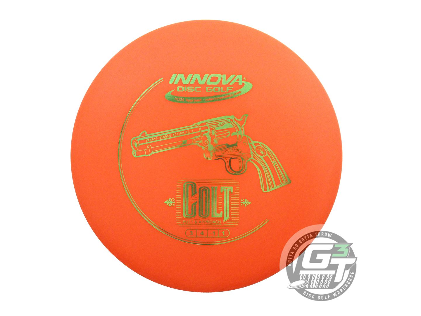 NOS Innova DX Colt 175g Orange Green Foil Putter Golf Disc