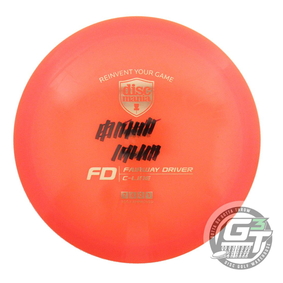 USED DiscMania C-Line FD 175g Orange Gold Foil Fairway Driver Golf Disc