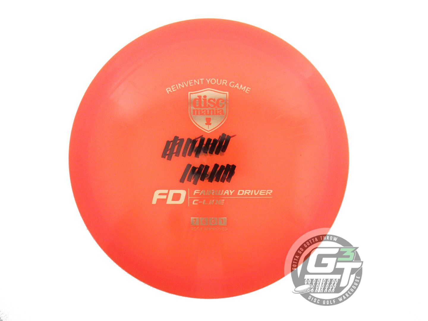 USED DiscMania C-Line FD 175g Orange Gold Foil Fairway Driver Golf Disc