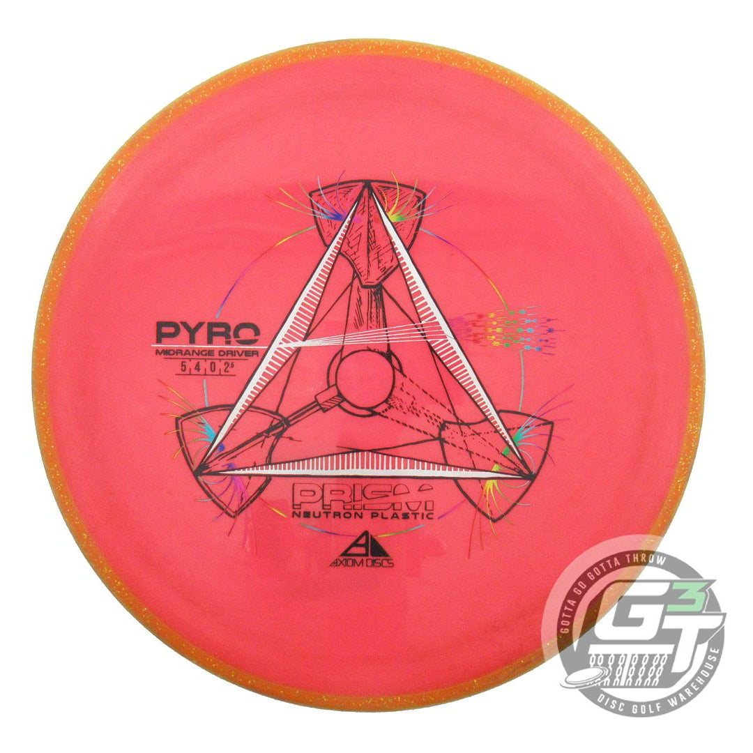 USED Axiom Discs Prism Neutron Pyro 178g Pink Marigold Rim Midrange Golf Disc