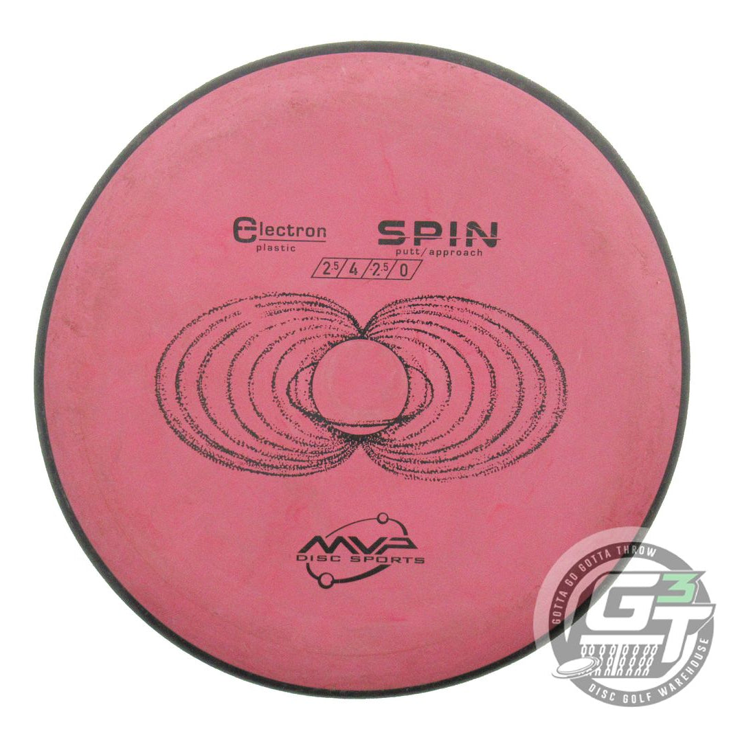 USED MVP Disc Sports Classic Electron Spin 175g Dark Pink Putter Golf Disc