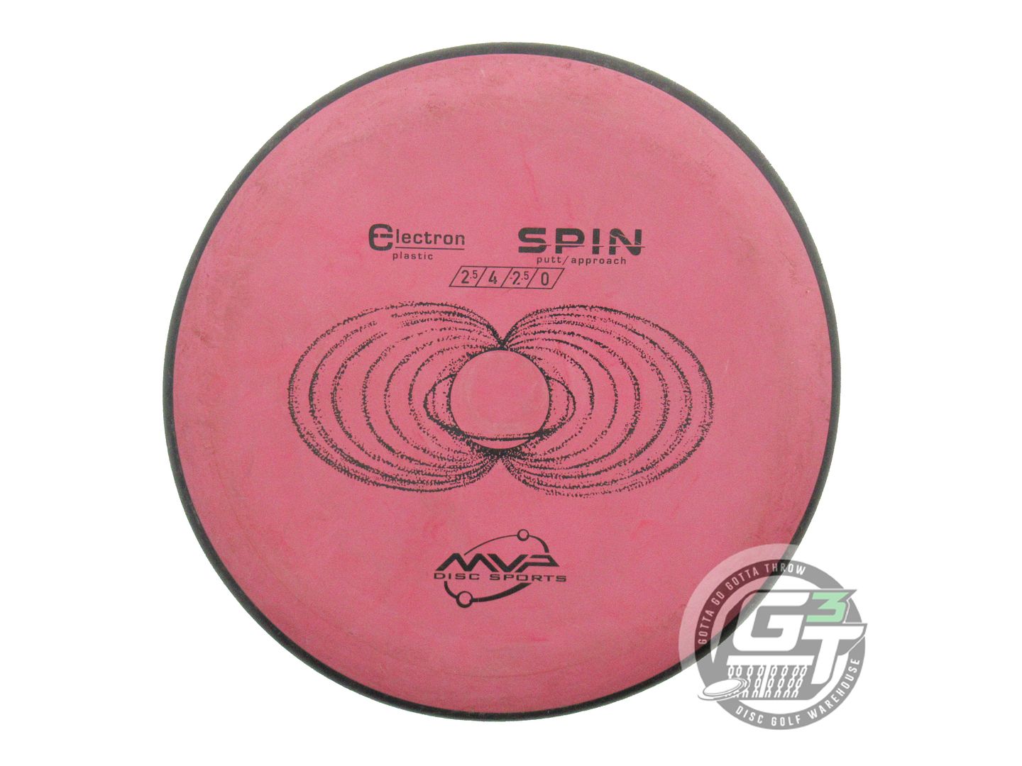 USED MVP Disc Sports Classic Electron Spin 175g Dark Pink Putter Golf Disc