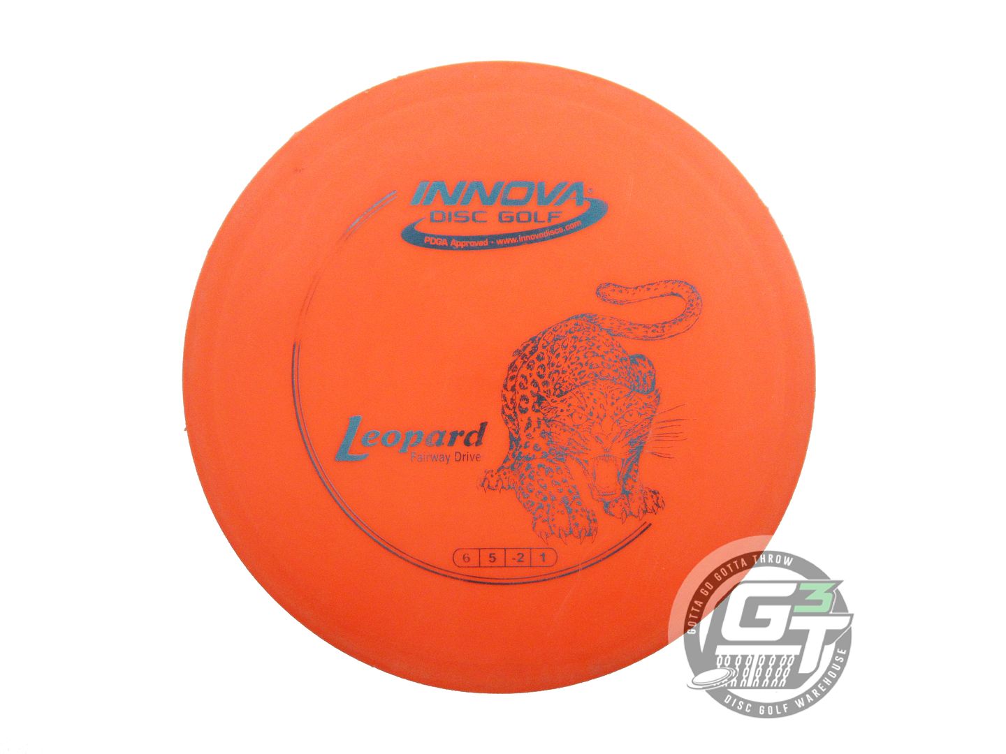 USED Innova DX Leopard 146g Orange Blue Foil Fairway Driver Golf Disc