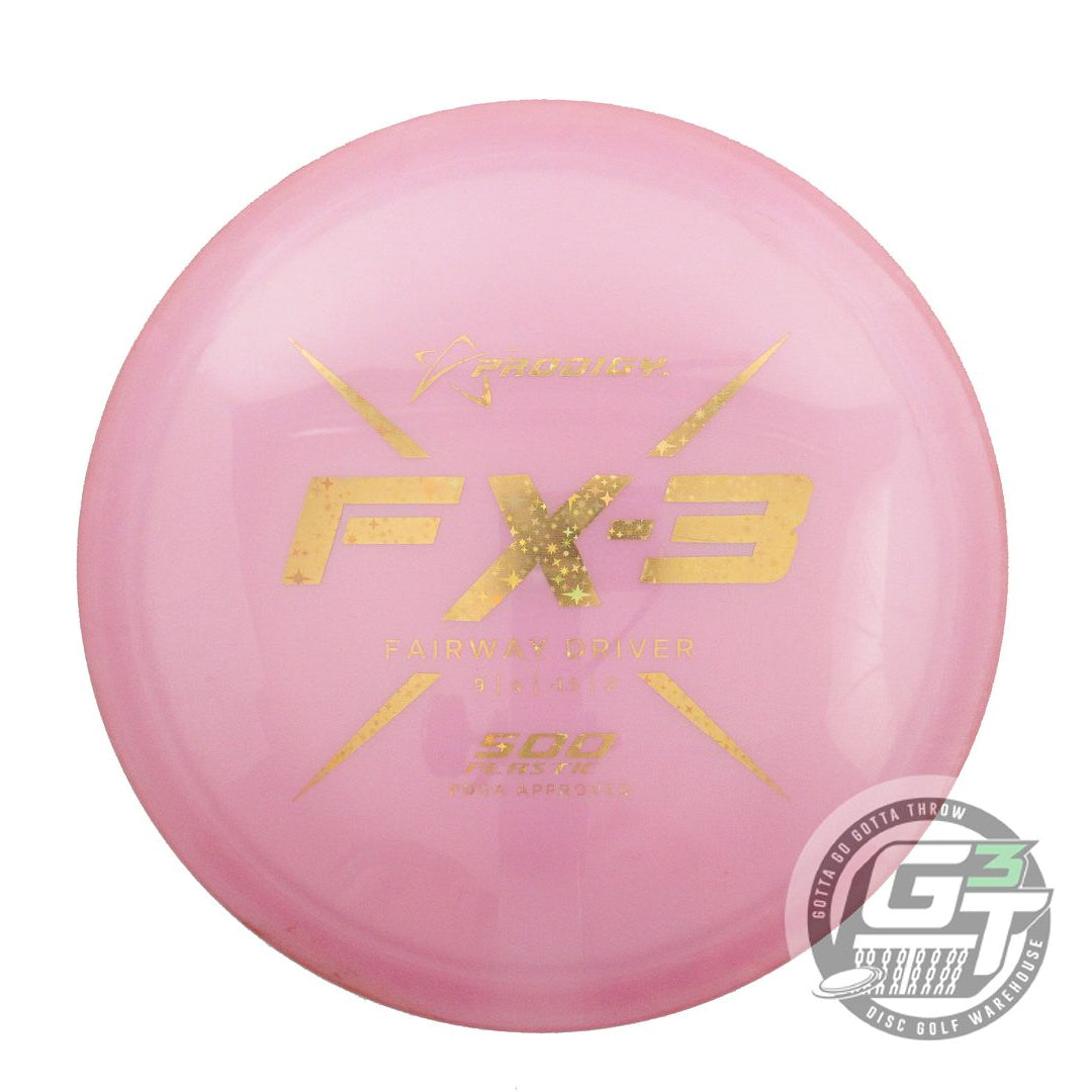 USED Prodigy Discs 500 FX3 176g Pink Gold Star Foil Fairway Driver Golf Disc