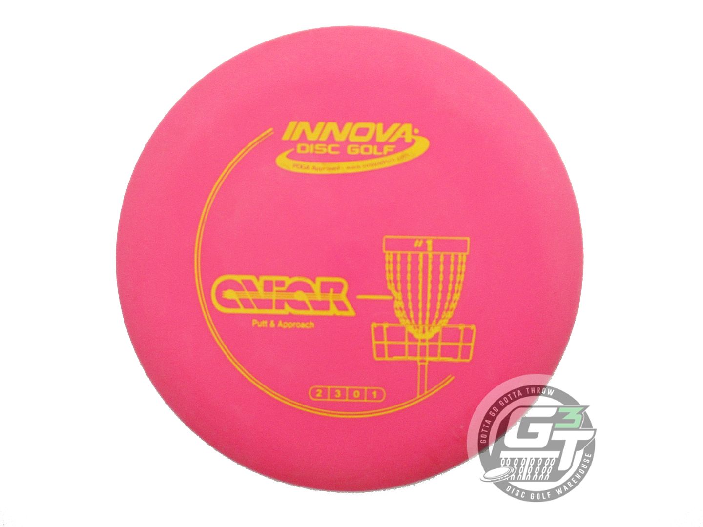 USED Innova DX Aviar 168g Pink Yellow Stamp Putter Golf Disc