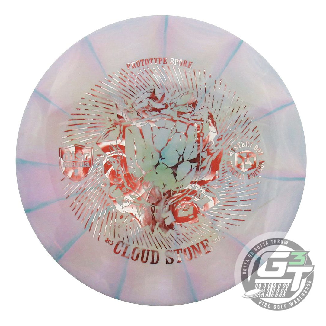 USED DiscMania CLOUD STONE Prototype Lux Vapor Spore 156g Lilac-Teal Putter Disc