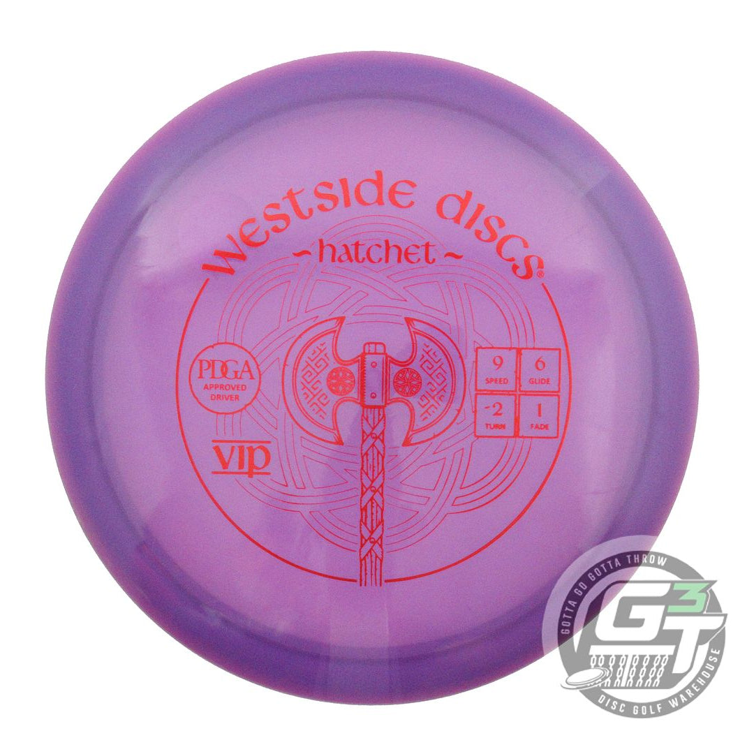 USED Westside Discs VIP Hatchet 160g Purple Red Foil Fairway Driver Golf Disc