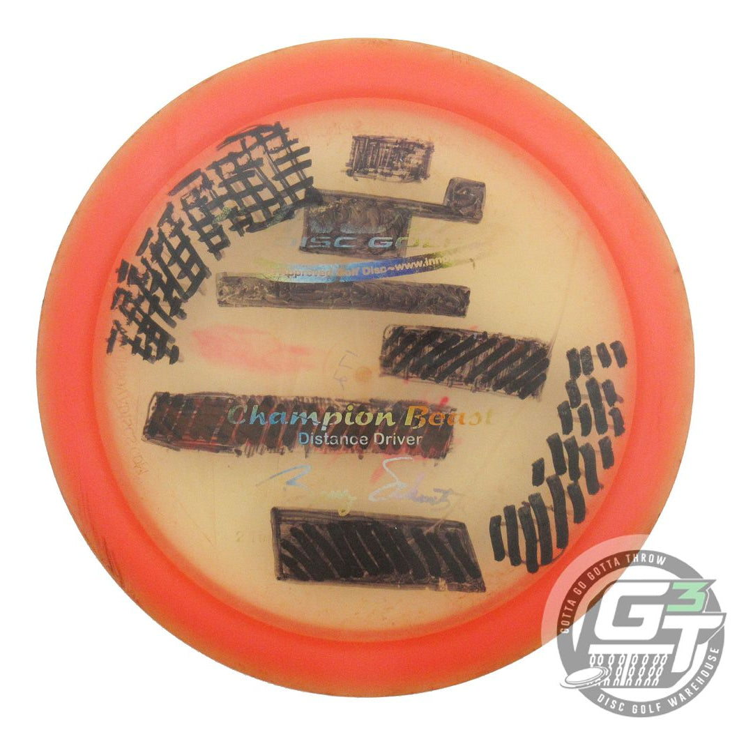 USED Innova Champion Beast 172g Coral Rainbow Foil PFN Distance Driver Golf Disc