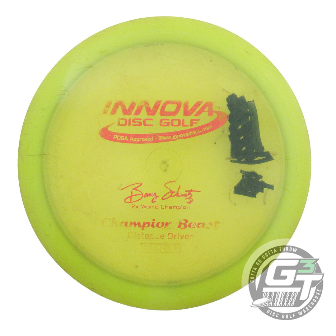 USED Innova Champion Beast 168g Lime Red Foil Distance Driver Golf Disc