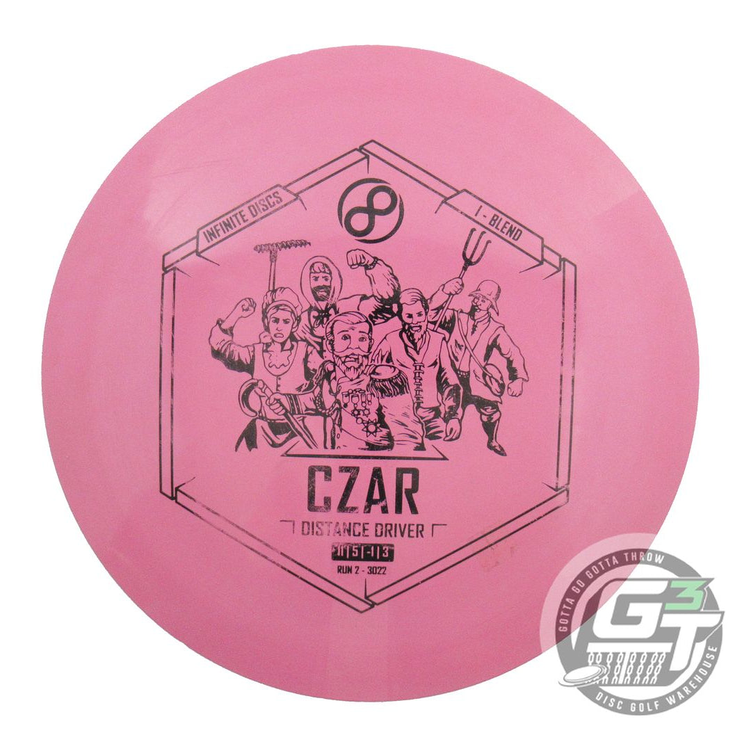USED Infinite I-Blend Czar 169g Pink Black Stamp Distance Driver Golf Disc