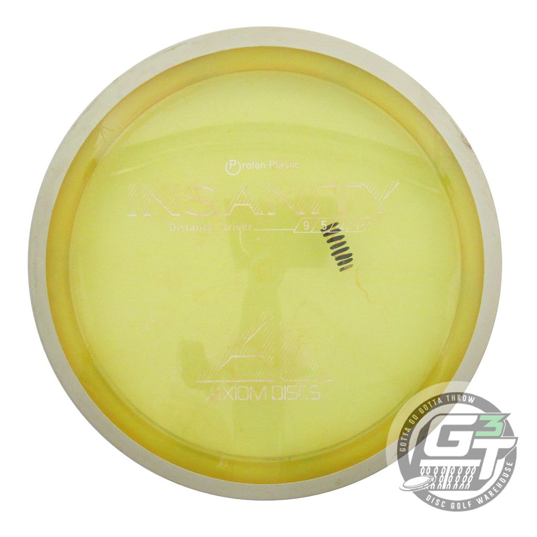 USED Axiom Discs Proton Insanity 174g Yellow White Rim Distance Driver Golf Disc